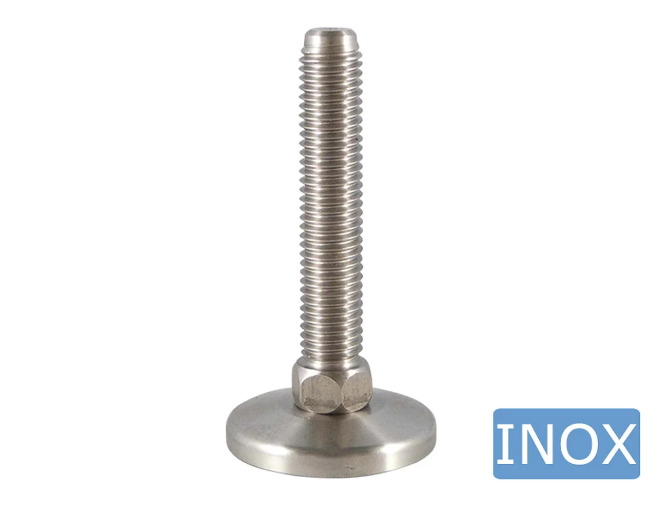 Pie nivelador inox – base articulada – Pies niveladores - acero inoxidable