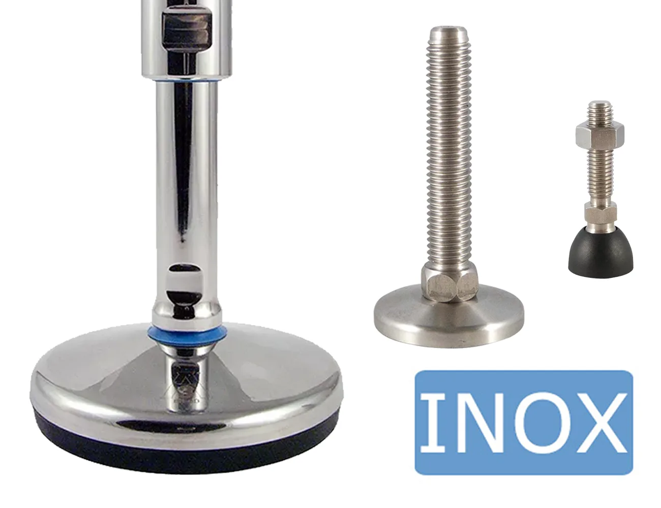 Pies niveladores - acero inoxidable – Pies niveladores y pies de máquina