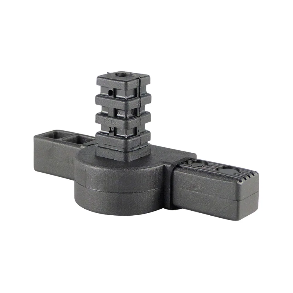 Conector para tubo cuadrado articulado PA 30x30 - 2.0mm - 45-200° - 3D3 - Negro imagen 2