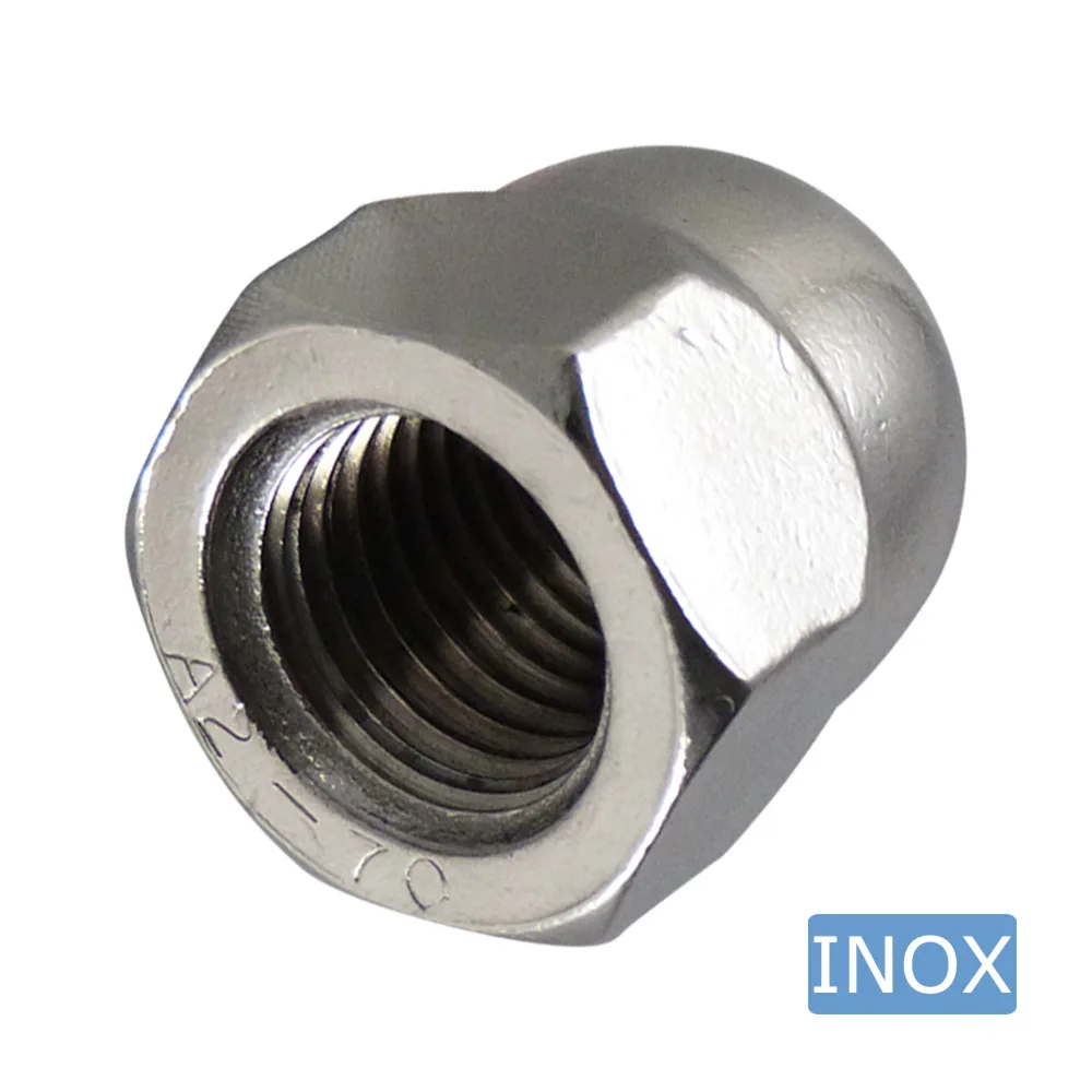Tuerca ciega - DIN 1587 - M5 - Acero inoxidable A2 (AISI 304) imagen 2