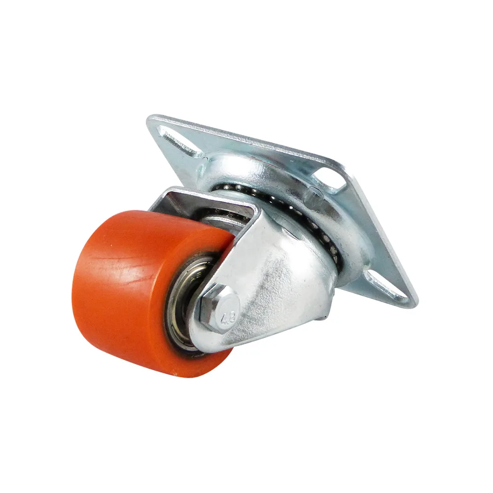 Rueda mini de carga pesada giratoria con platina