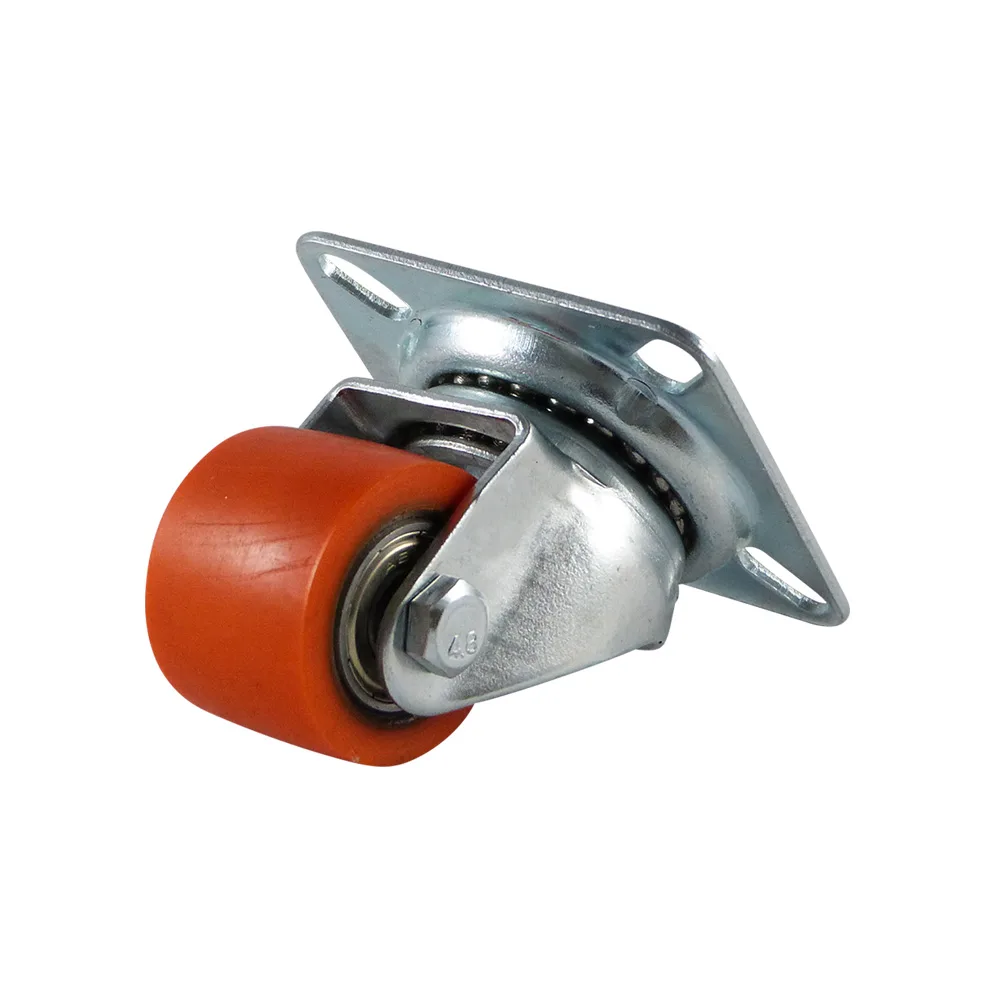 Rueda mini de carga pesada giratoria con platina