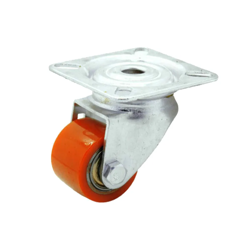 Rueda mini de carga pesada giratoria con platina