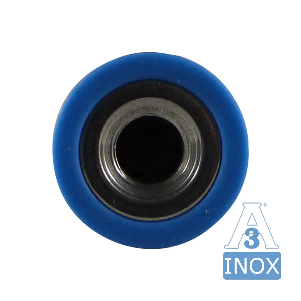 Tuerca cúpula con junta tórica azul higiene 3-A - M16 - Acero inoxidable A2 (AISI 304) imagen 2