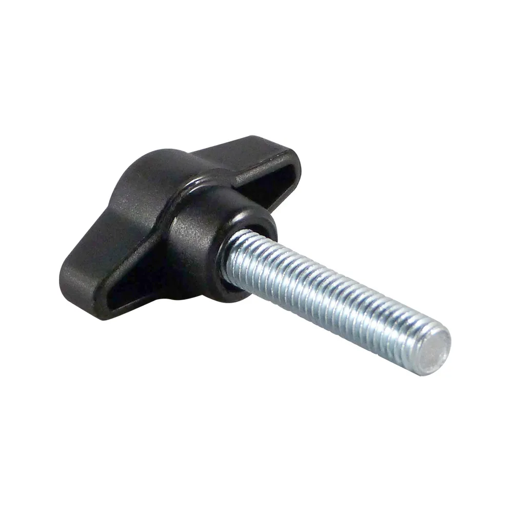 Tornillo de mariposa PA - modelo 3 - 40mm - M6x20mm St - Acero Zincado - Negro imagen 2