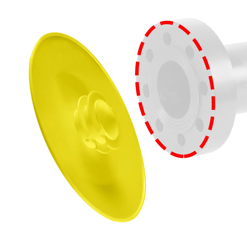Protector de bridas encajable PE-LD 10" - Amarillo