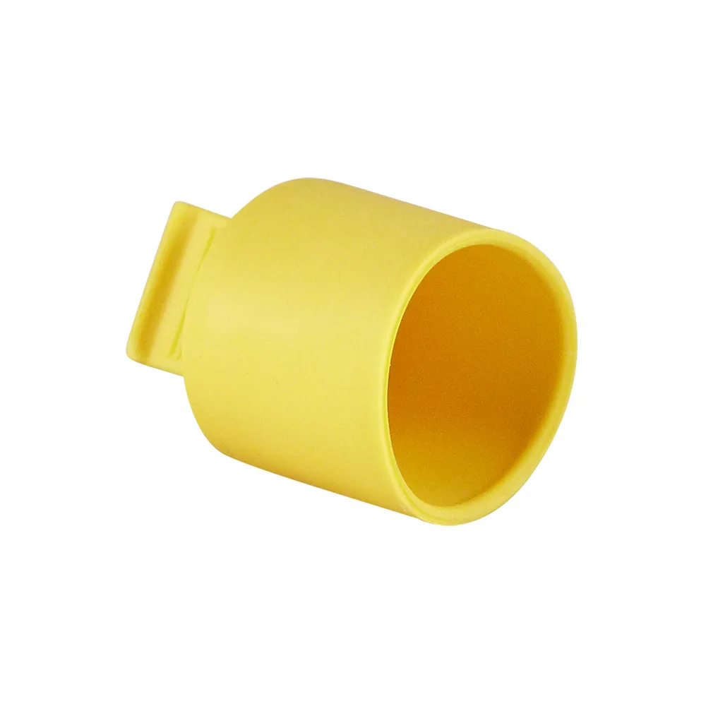 Capuchón flexible de enmascaramiento con lengüeta 4.0-5.0mm TPE - H=20mm - Amarillo imagen 2