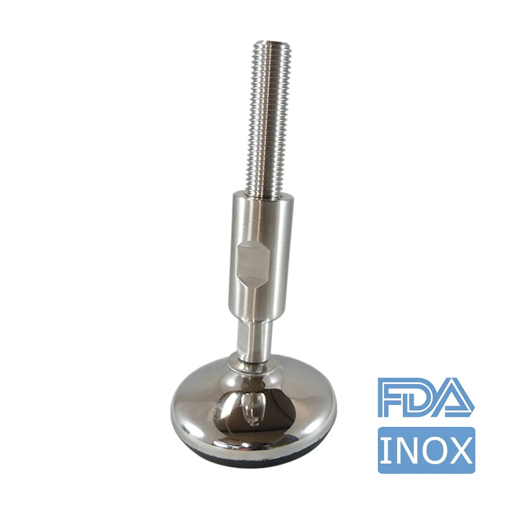 Pie nivelador de acero inoxidable – Higiene reforzada