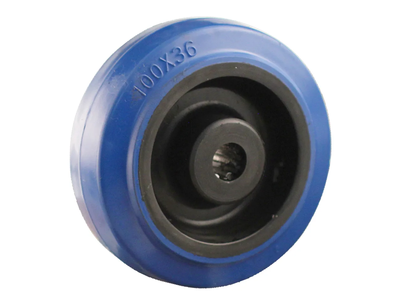 Rueda azul - carga máx. 200kg - horquilla de acero – Ruedas