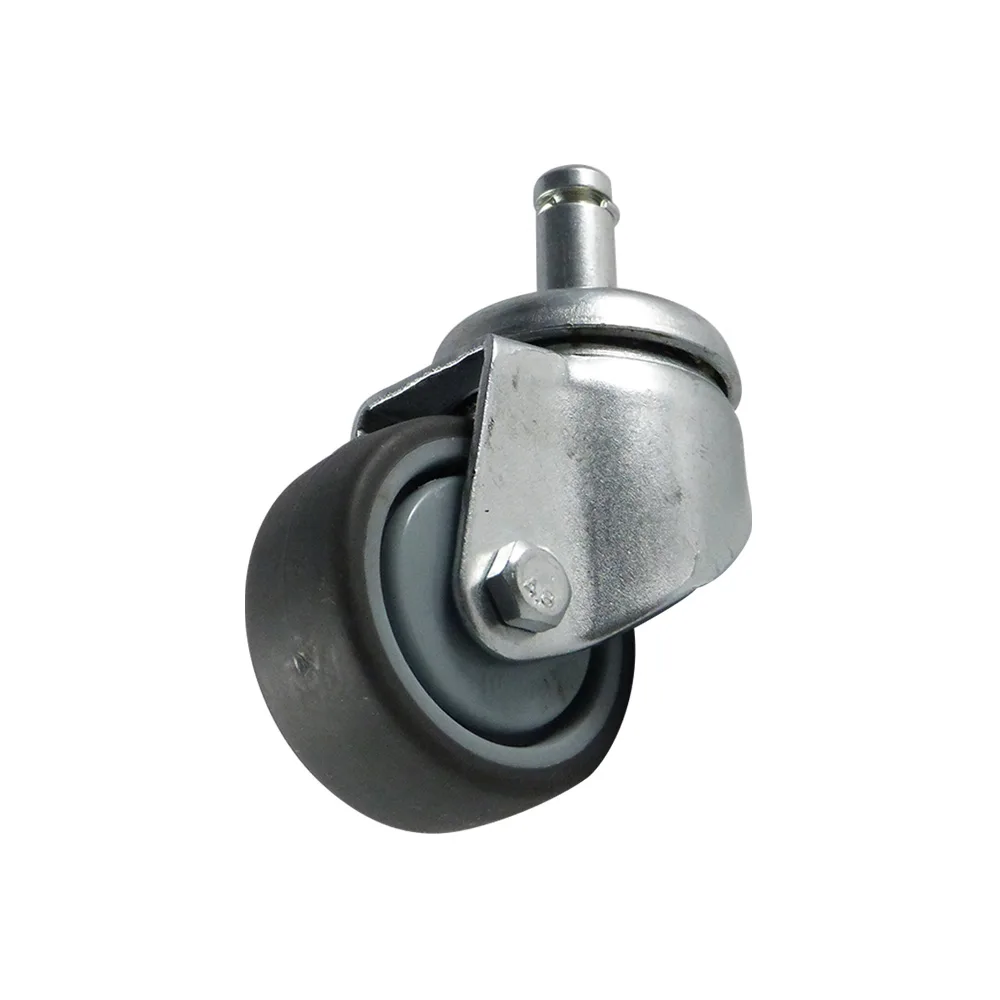Rueda industrial giratoria con espiga
