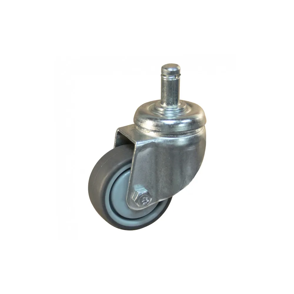 Rueda industrial giratoria con espiga