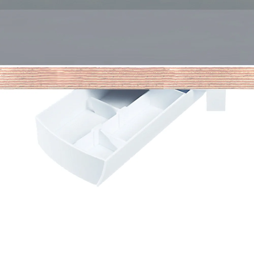 Cajón giratorio 90° bajo escritorio