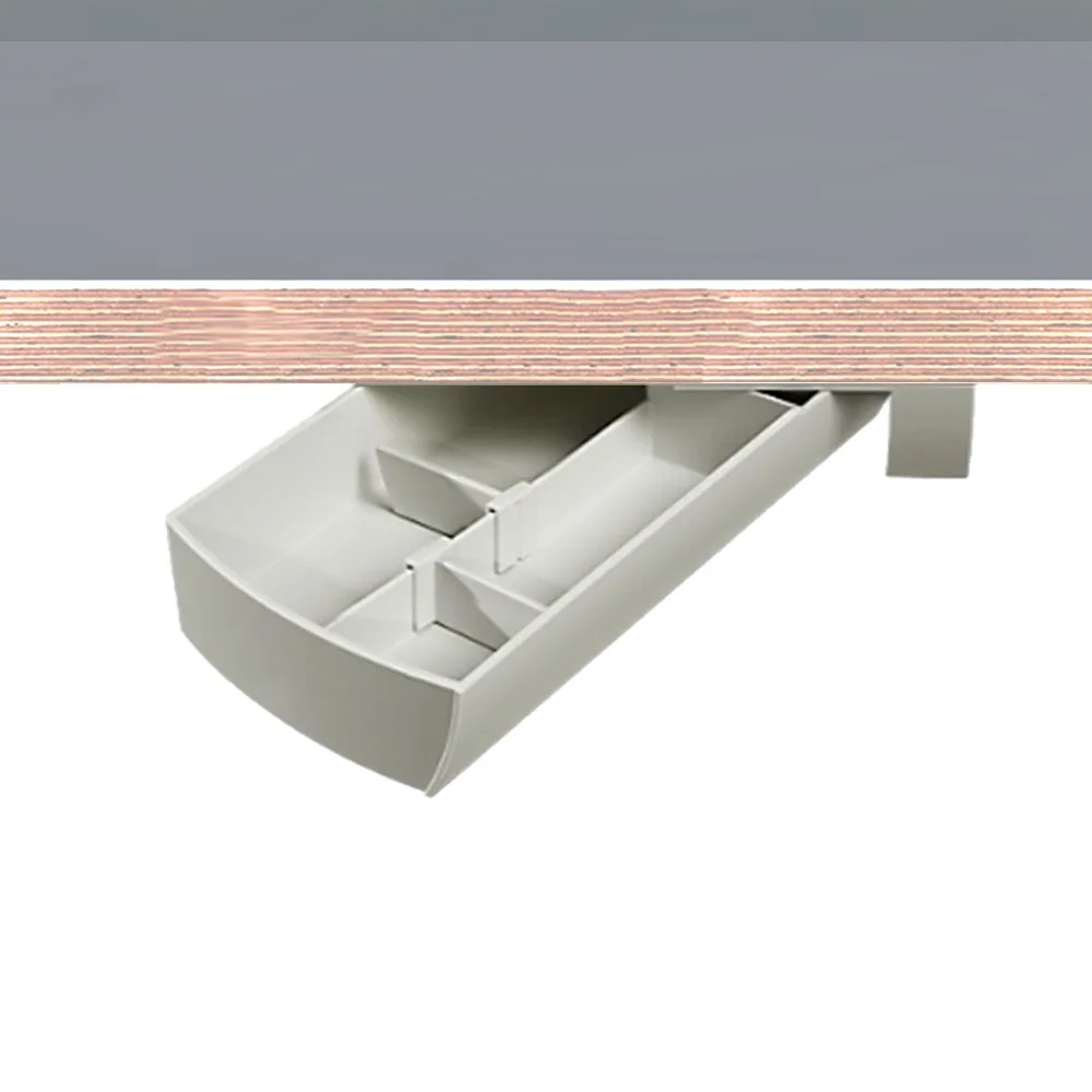 Cajón giratorio 90° bajo escritorio
