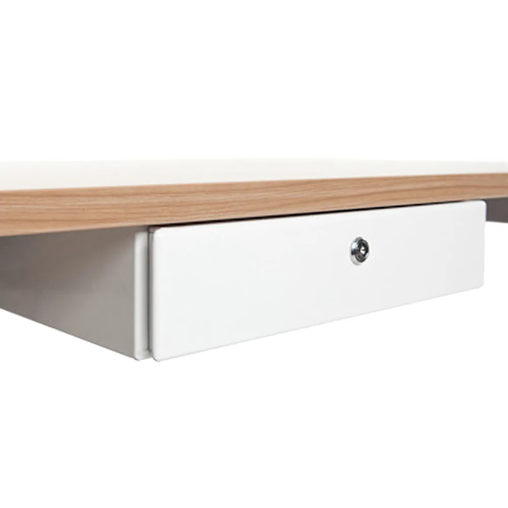 Cajón para lápices bajo escritorio - con cerradura - Plata imagen 3