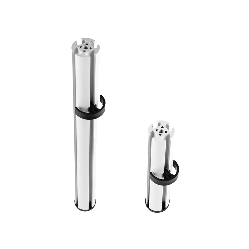 Poste - Al - Aluminio 220mm sin pie - para brazo soporte de pantalla Galaxy - Blanco imagen 2