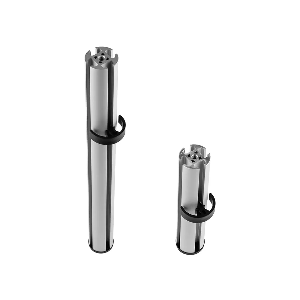 Poste - Al - Aluminio 220mm sin pie - para brazo soporte de pantalla Galaxy - Blanco