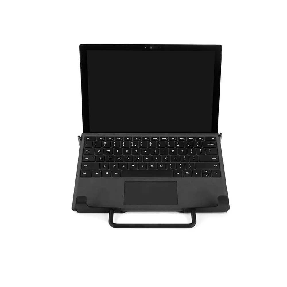 Soporte para notebook con asa - Al - Aluminio - para brazo para monitor Galaxy - Negro imagen 2