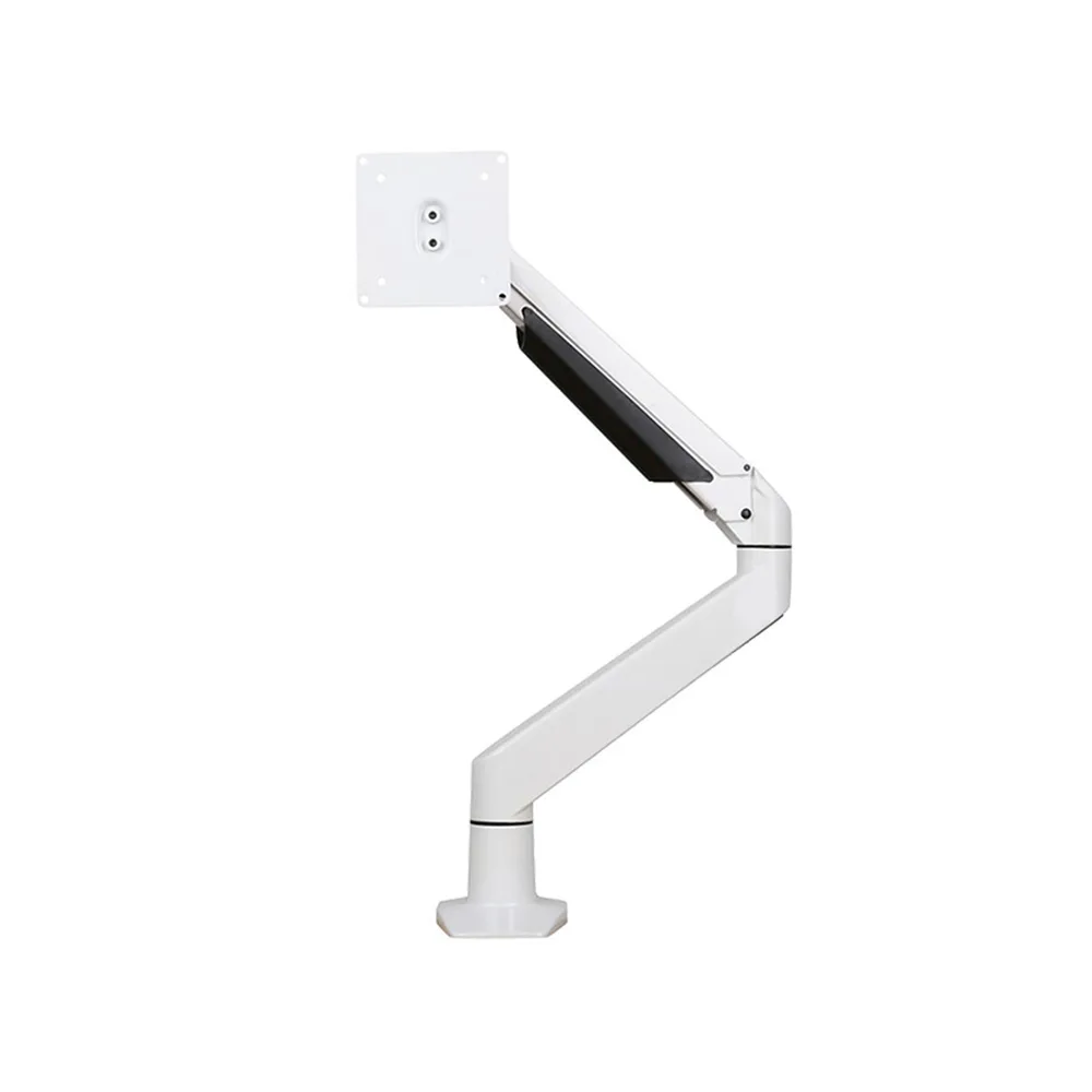 Brazo para monitor Darmian - Al - Aluminio - SET - 1 pantalla con resorte de gas 9-21kg - Blanco imagen 2