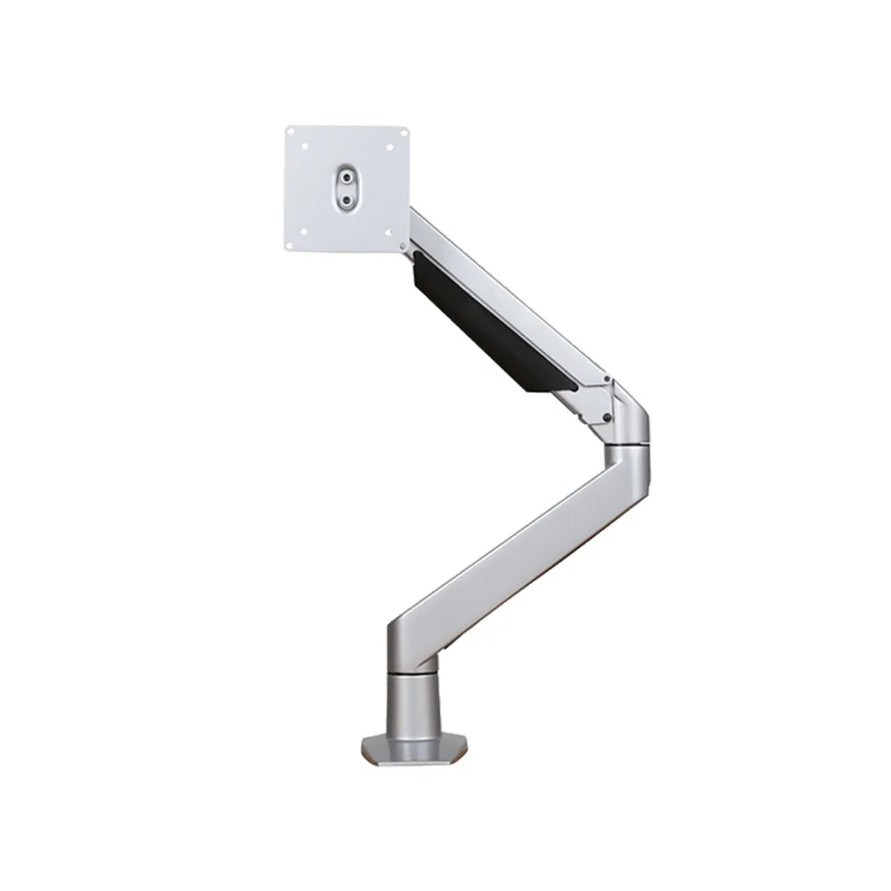 Brazo para monitor Darmian - Al - Aluminio - SET - 1 pantalla con resorte de gas 9-21kg - Blanco