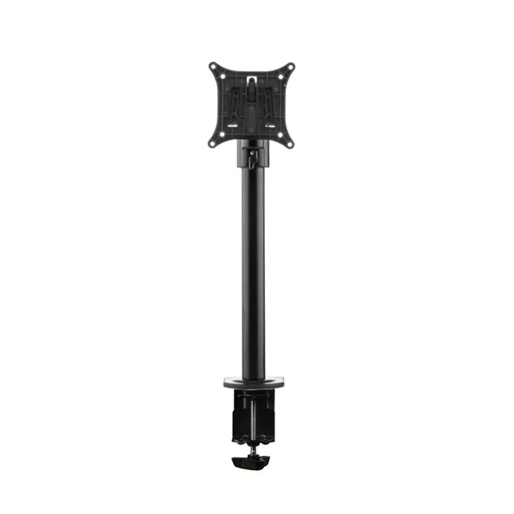 Brazo soporte de monitor B-Sky Eco3 soporte corto unilateral - St - Acero - mordaza de borde de tablero y pasacables - 1 pantalla - Negro
