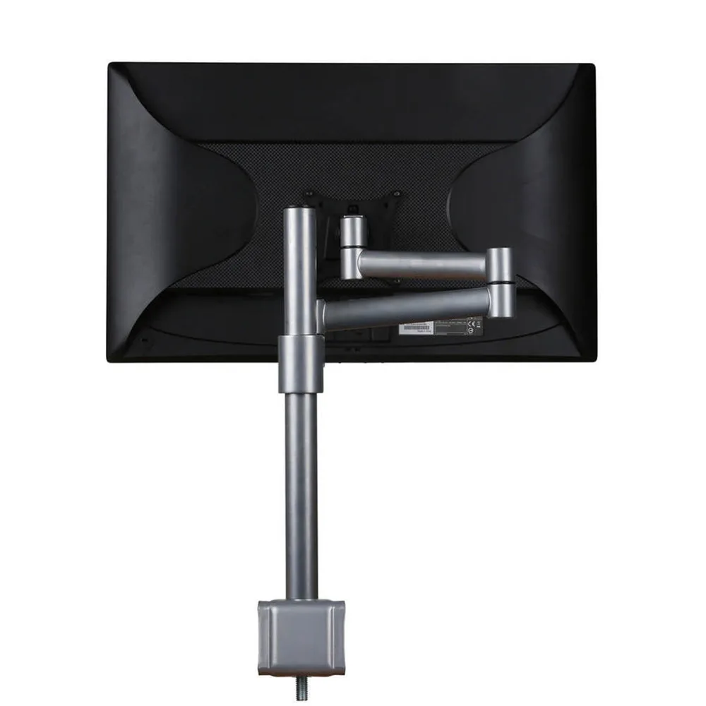 Soporte de monitor B-Sky Eco3 poste con brazos estáticos - Al - Aluminio - mordaza de borde de mesa y pasacables - 1 pantalla - Negro imagen 2