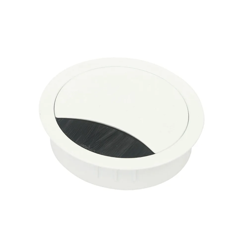 Pasacables redondo Ø80mm - Zamak - 2 piezas - redondo Ø88mm - Blanco imagen 4