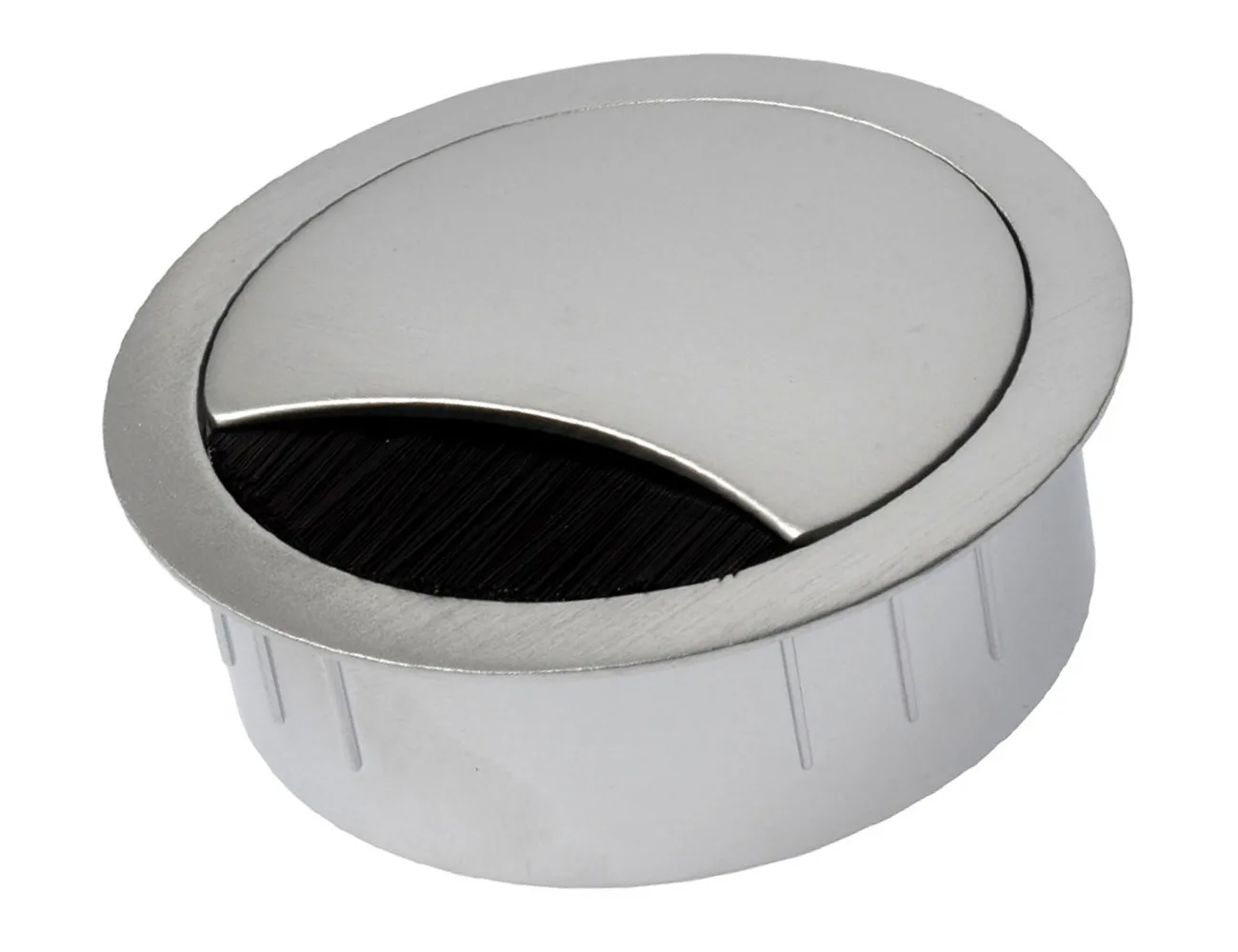 Pasacables de aleación – 2 piezas – redondo – Pasacables para mesa y pasacables