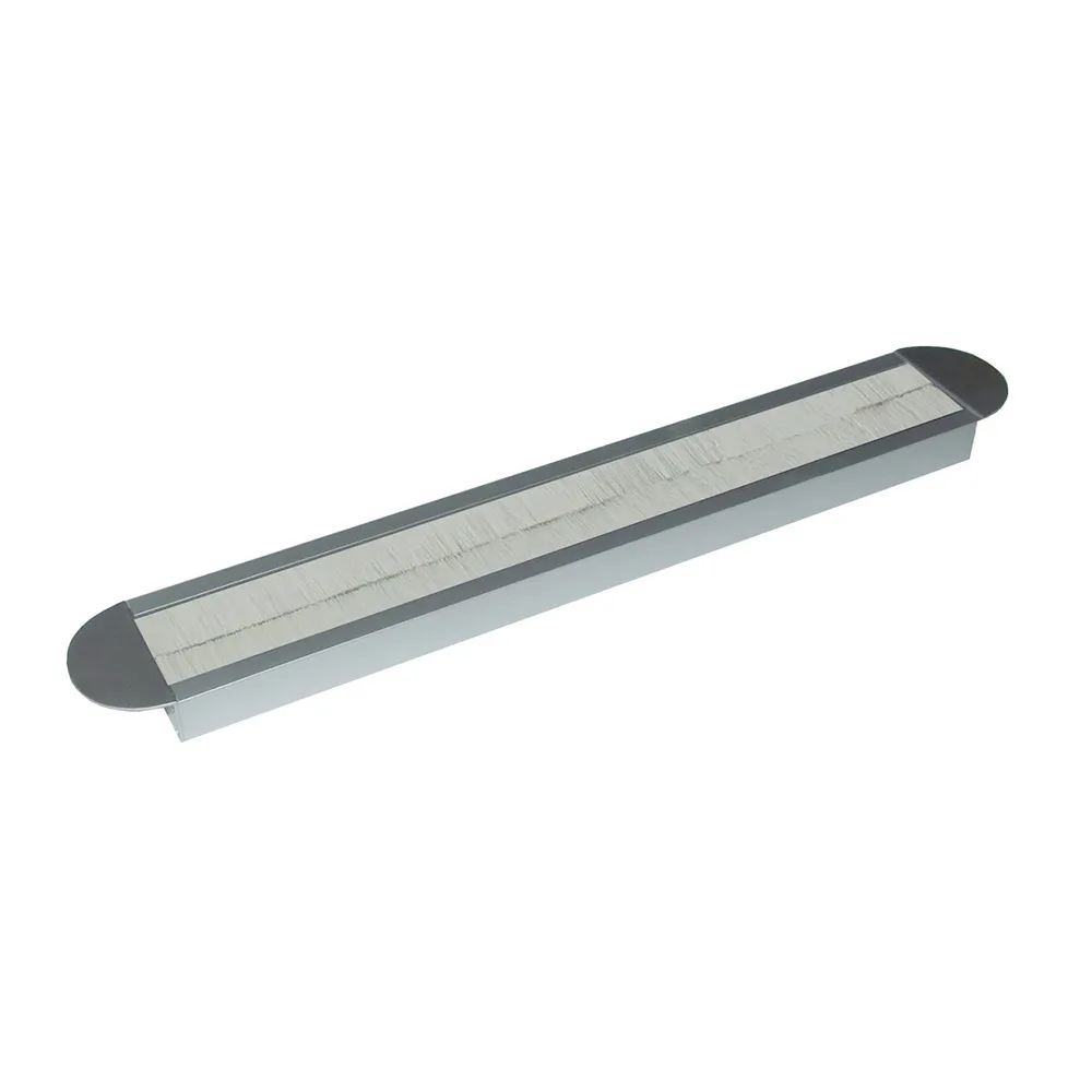 Pasacables rectangular 385x63mm - Semirredondo - 450x69mm - cepillos Negro imagen 2