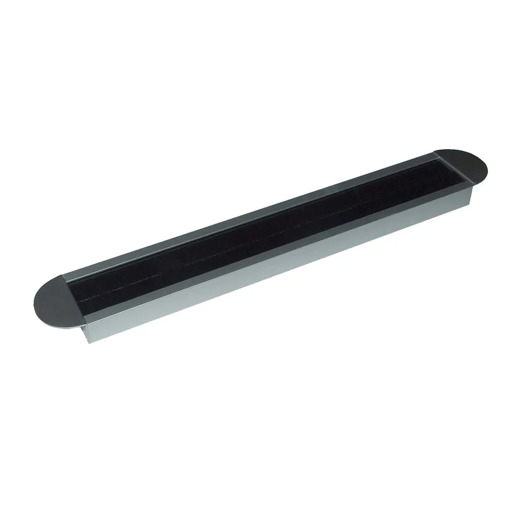 Pasacables rectangular 385x63mm - Semirredondo - 450x69mm - cepillos Negro imagen 3