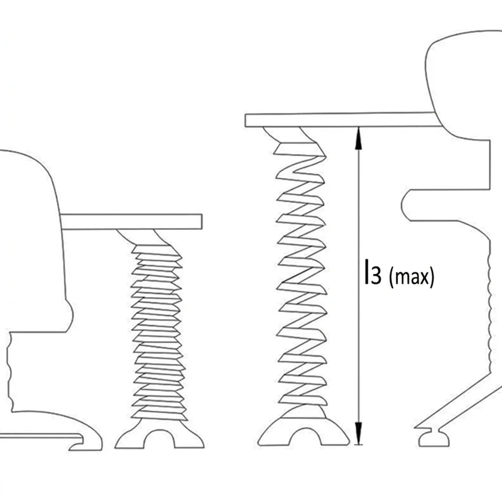 Plano acotado Espiral pasacables vertical 1300mm - Negro