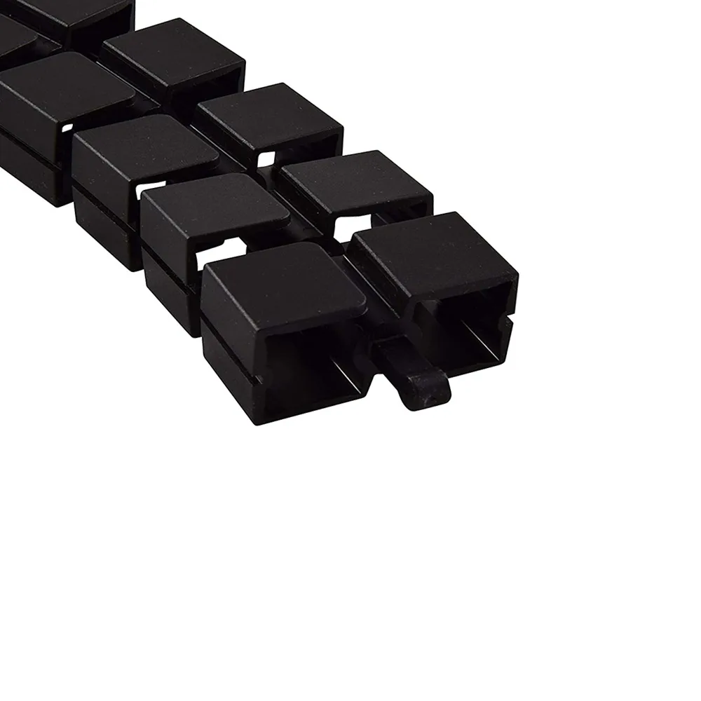 Columna pasacables rectangular 759mm PP - 23 segmentos - Negro imagen 3