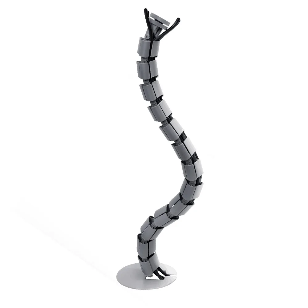Columna vertebral pasacables modelo Spine 765mm PP - 15 segmentos - Blanco imagen 4