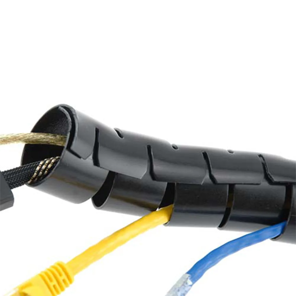 Funda organizadora de cables flexible Ø15mm PP - 50 metro por rol - Negro imagen 2