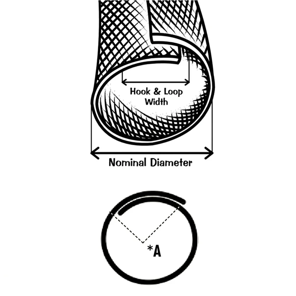 Dibujo técnico: Funda trenzada Flexo F6 - organizador de cables