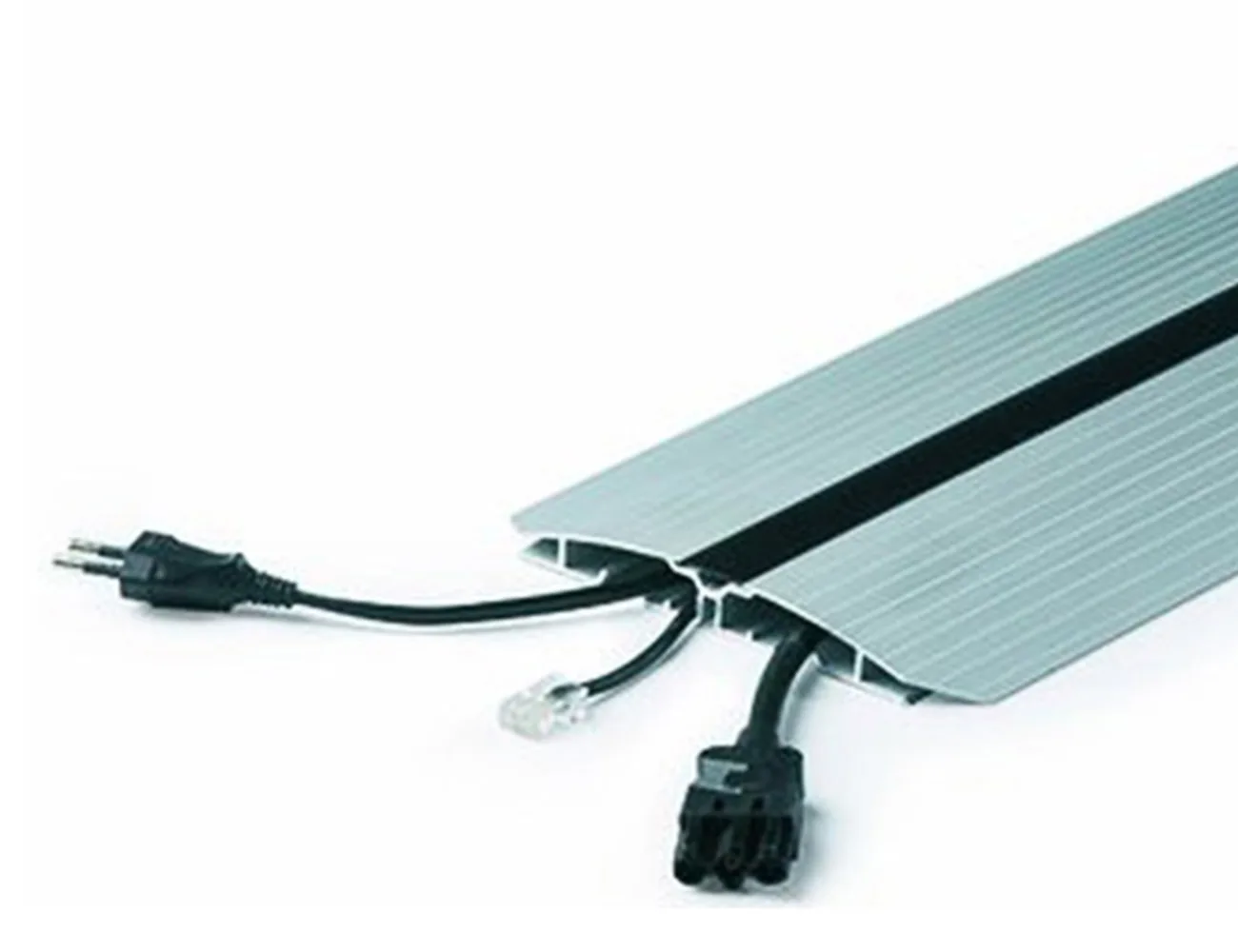 Pasacables de suelo Evoline® Bridge - aluminio – Canaleta de suelo Evoline® Bridge - aluminio