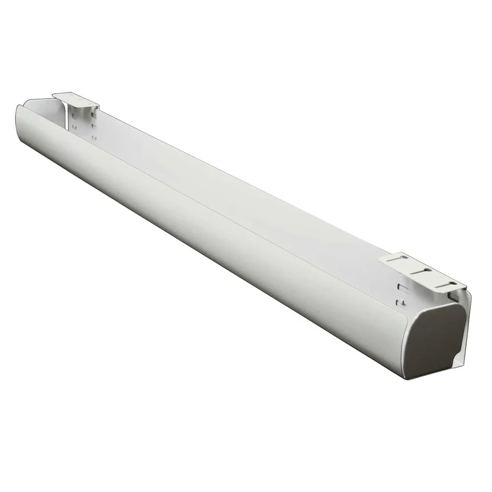 Bandeja portacables para escritorio bajo tablero modelo 'Turn' St - Acero 490mm - Blanco