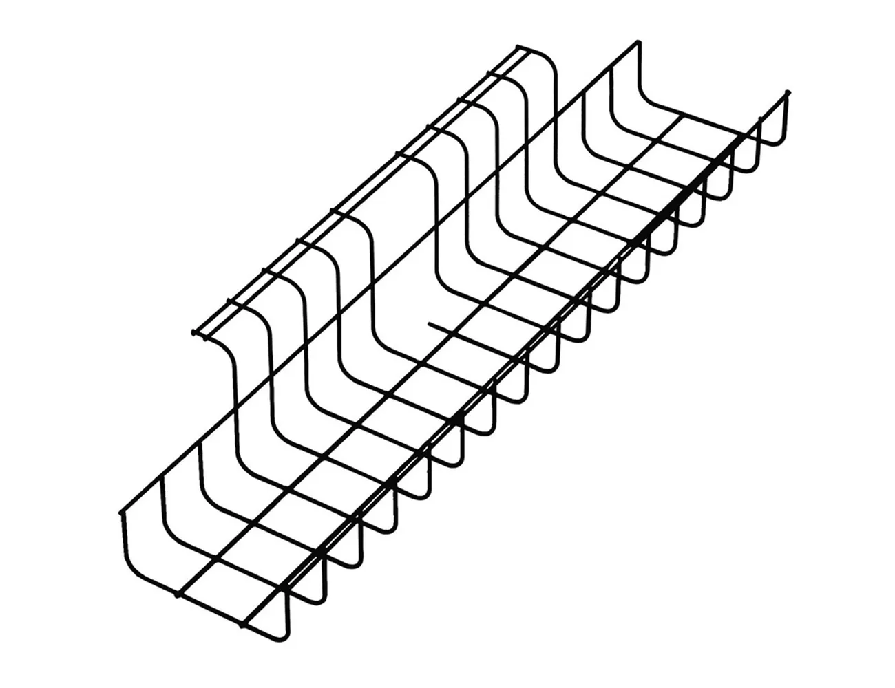Bandeja portacables – modelo Trad – Bandejas y canales para cables bajo escritorio