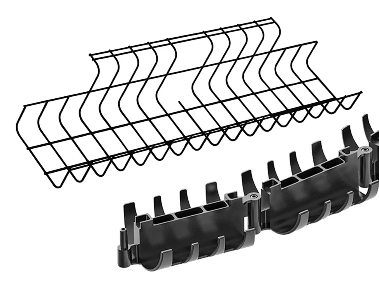 Bandejas y canales para cables bajo escritorio – Gestión de cables