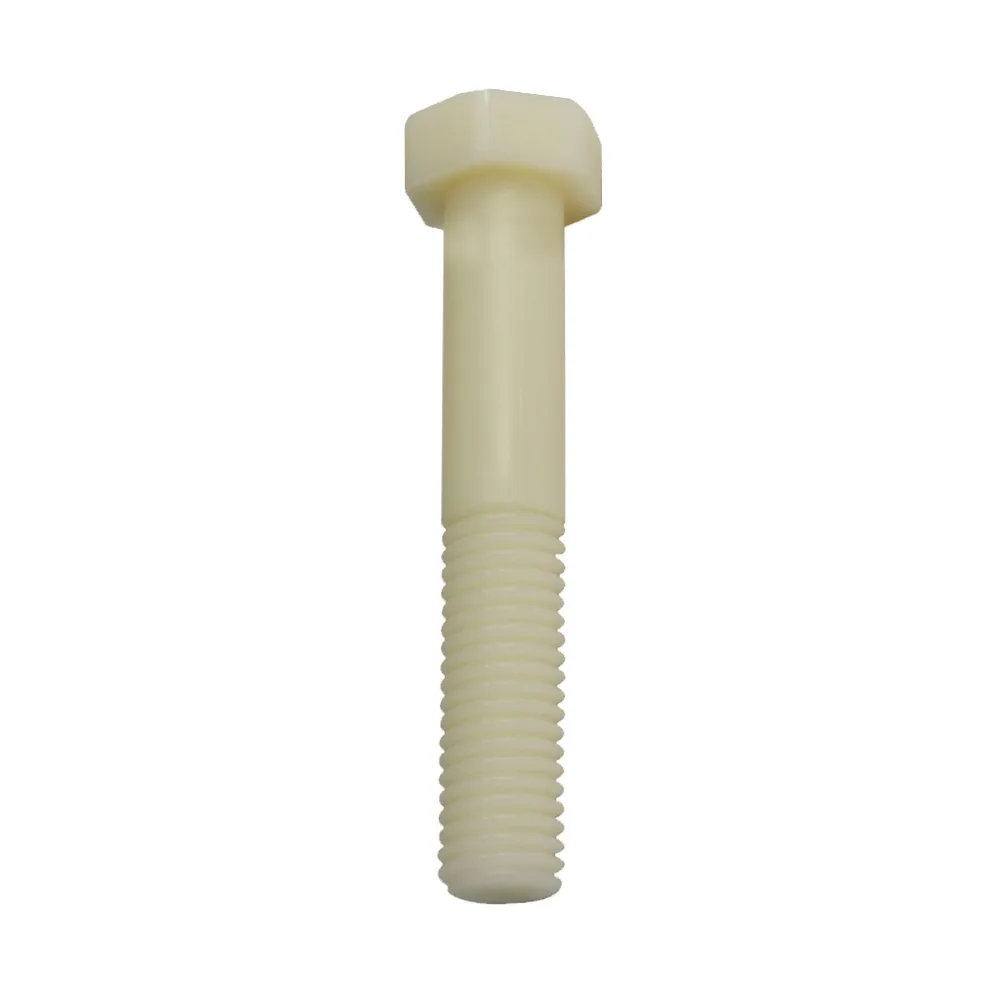 Tornillo hexagonal PA - DIN 931 - M16x80/70mm - Natural