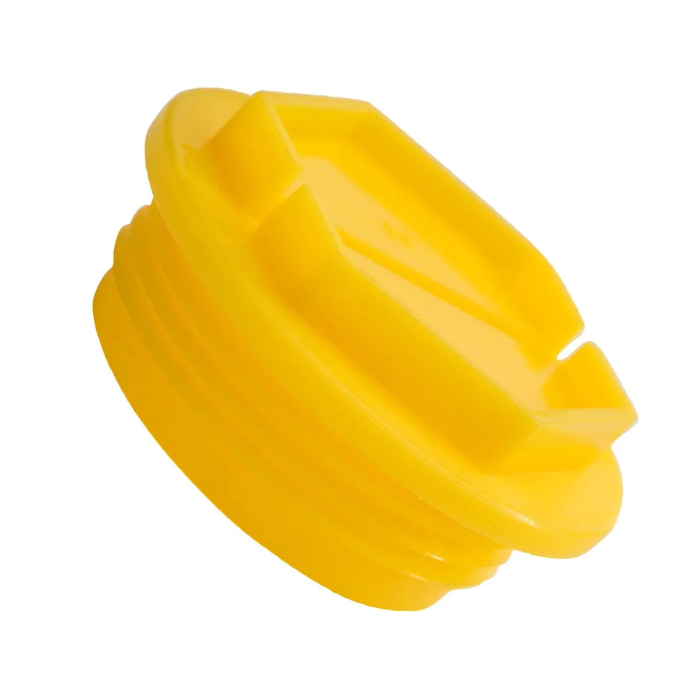 Tapón roscado con junta PE-LD - métrica M45x2 - Amarillo