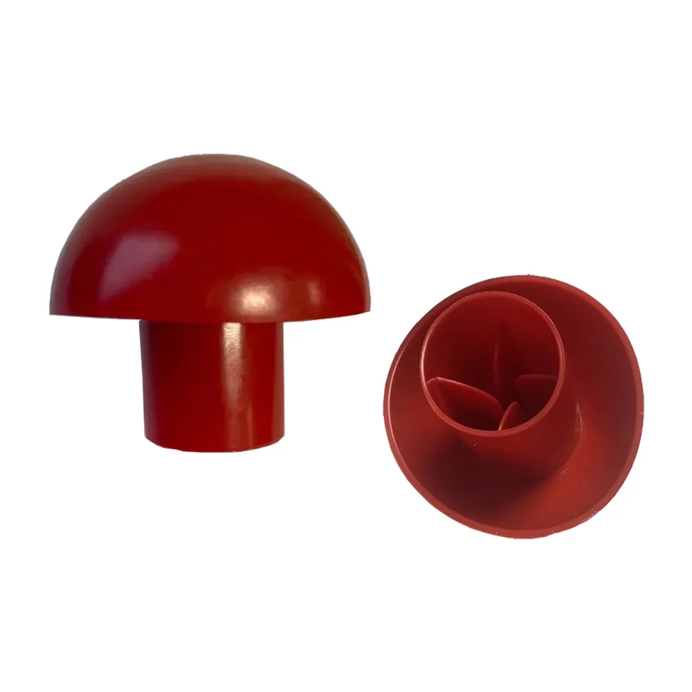 Protección para varillas de corrugado Ø16-32mm - modelo seta - Rojo imagen 2