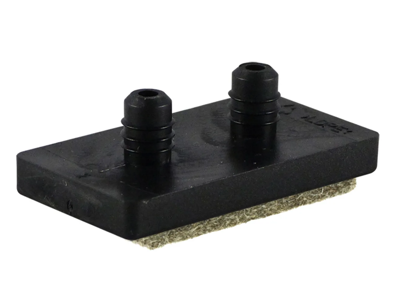 Placas deslizadoras con tetones y fieltro – Conteras y deslizadores para sillas cantilever - perfil plano