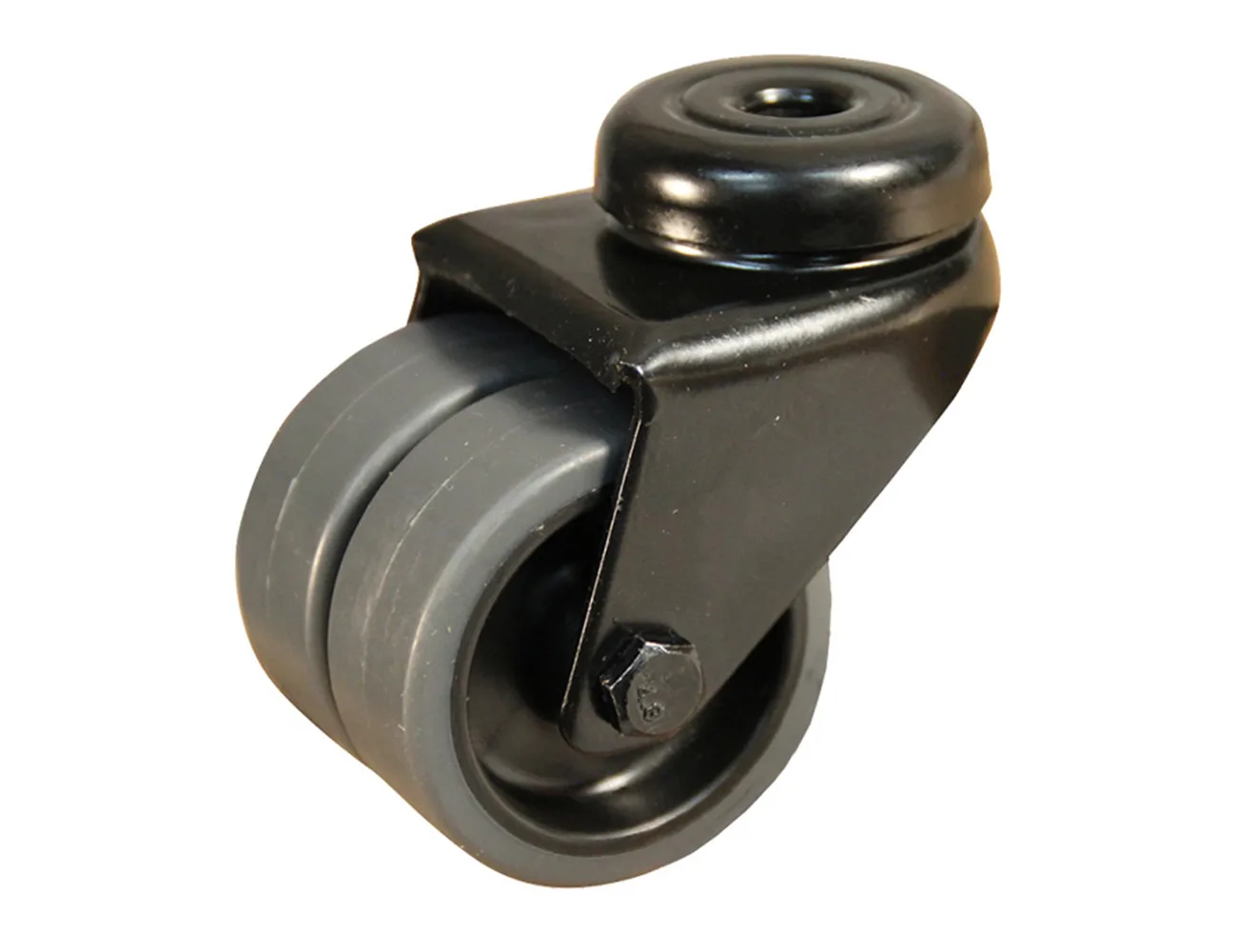 Rueda TPE giratoria - Agujero central – Ruedas TPE - 60kg - rodamiento liso
