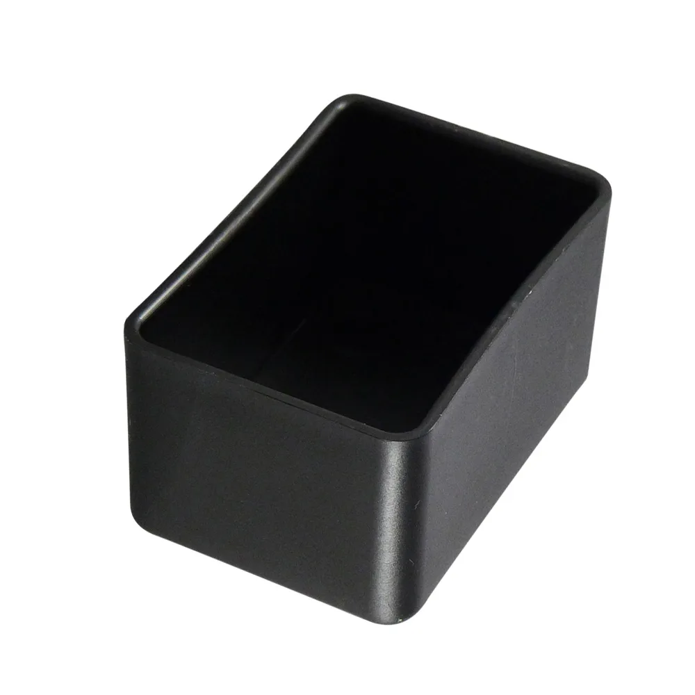 Tapón envolvente rectangular PE 30x15mm - Negro