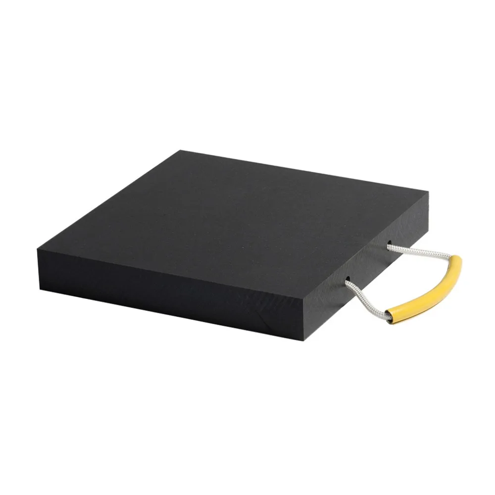 Placa de apoyo - plástico 1000x1000x80mm - 2 cuerdas