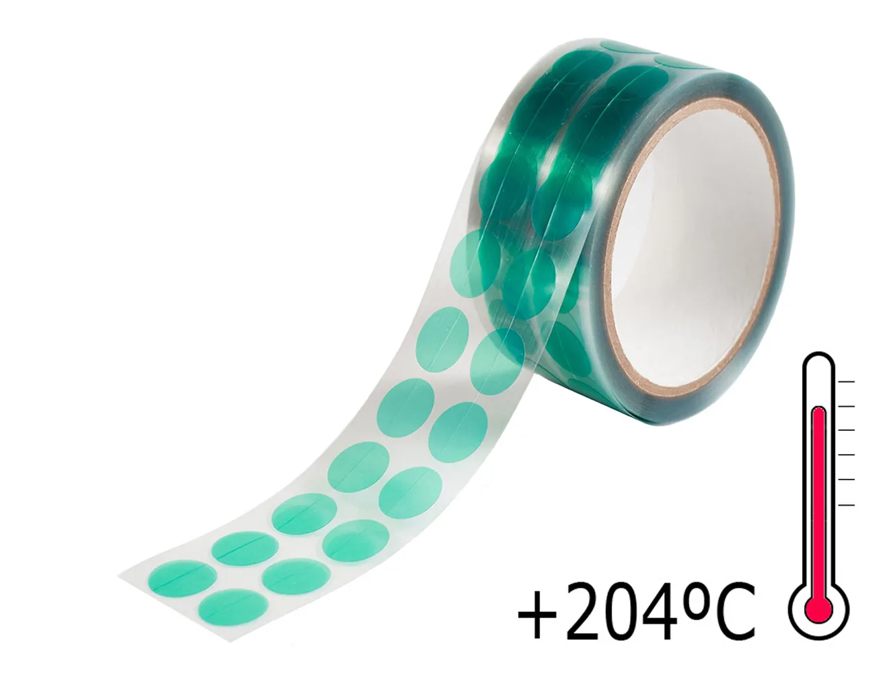 Discos adhesivos de poliéster para altas temperaturas +204ºC – Cinta adhesiva