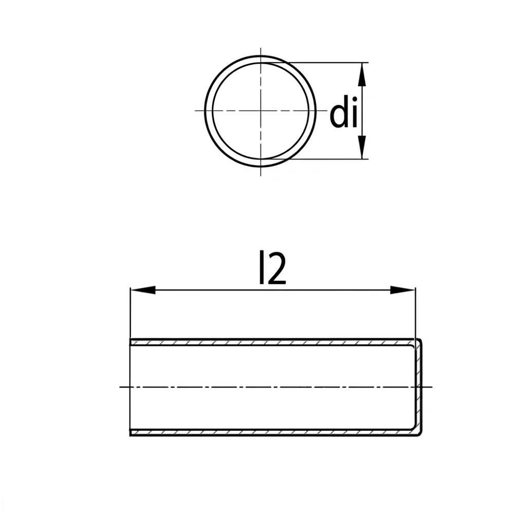 Plano de dimensiones Empuñadura PVC con agarres