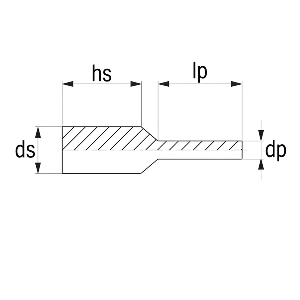Plano acotado Tapón de extracción cilíndrico de silicona D=4.5 L=31.8
