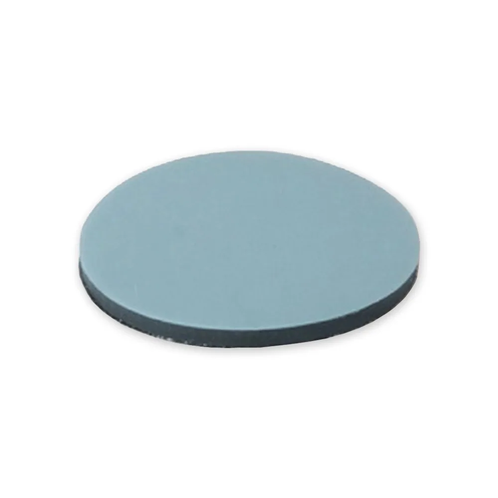 Deslizadores de teflón adhesivos redondos PTFE Ø22mm - troquelado - 12 piezas por hoja - Gris claro