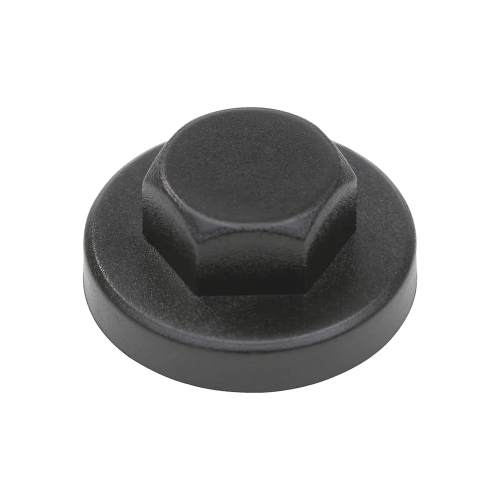 Tapón hexagonal para tornillo de fachada PE - SW 17 - Ø26.0mm - Negro